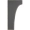 Ekena Millwork 5 1/4"W x 6"D x 12"H Clarksville Wood Vintage Decor Bracket, Black BKTWD05X06X12CVBL - alternate 2